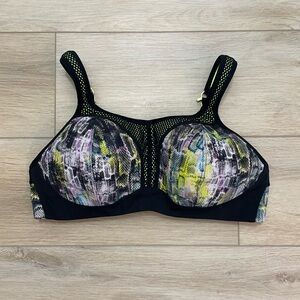 Panache neon reptile non wired sports bra size 38D